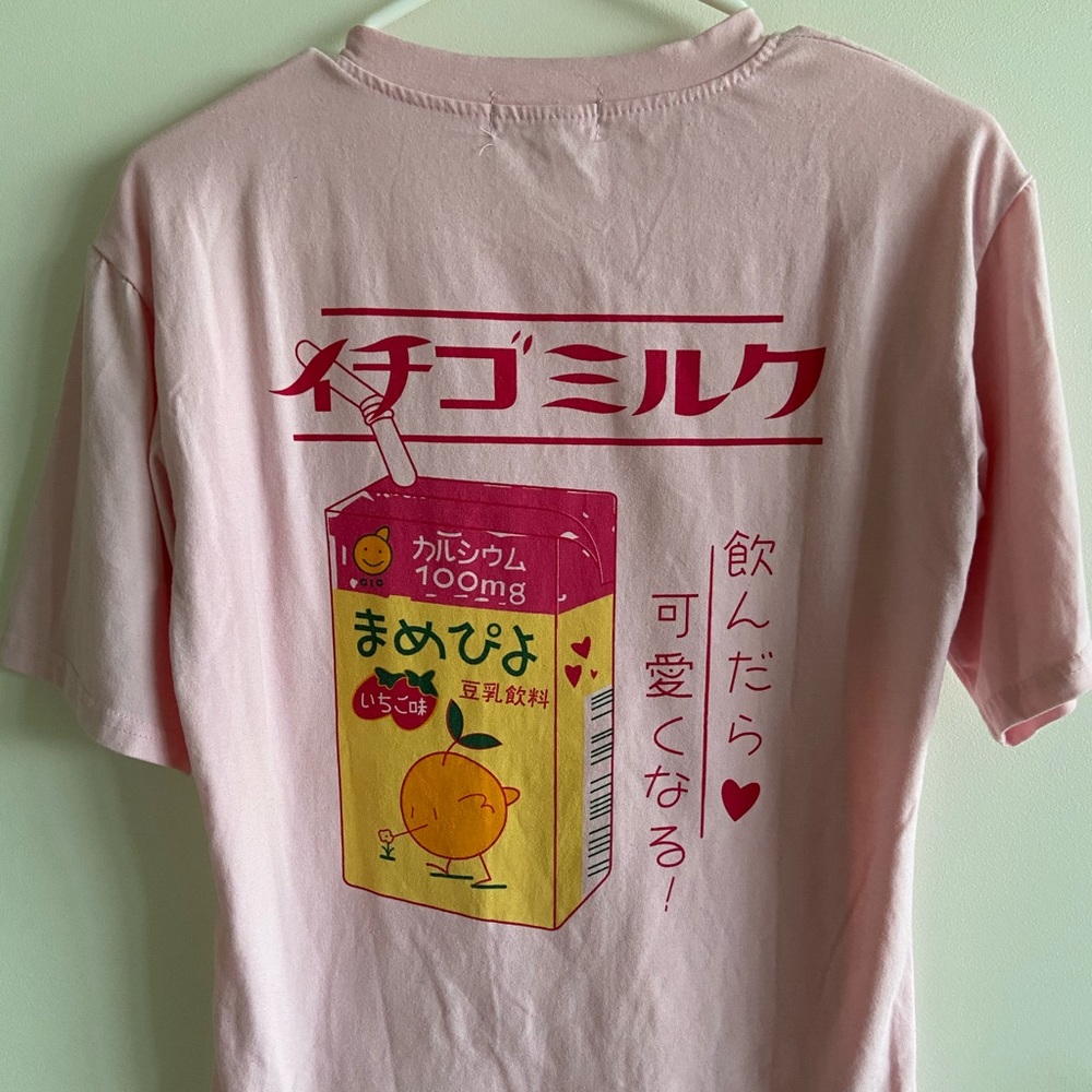 Printed Back Pink T-shirt